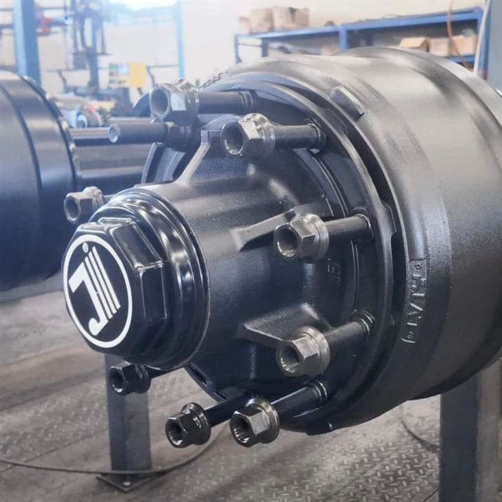 Jinsheng Lub teeb yuag Trailer Axles 14T Axle Tsheb Trailer Qhov Chaw Muag Khoom